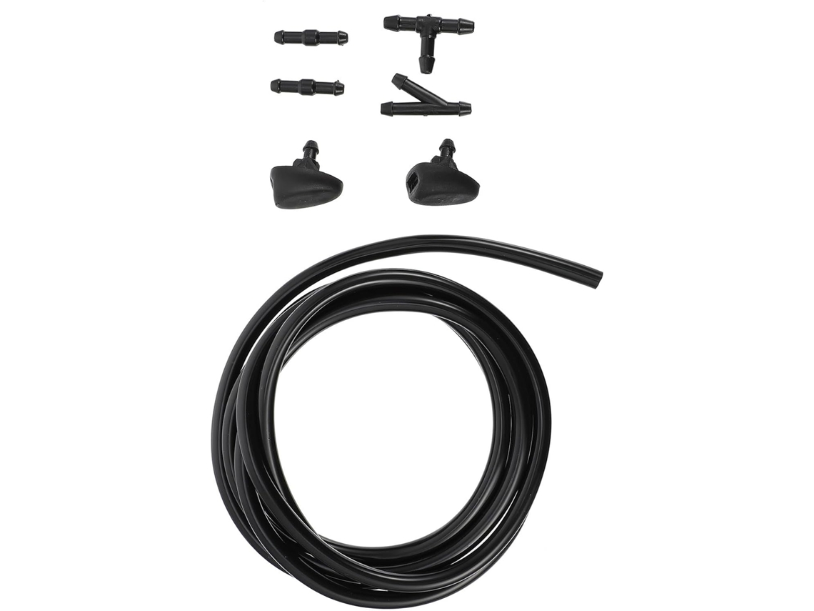 Kit com 2 lâmpadas para lavagem do para-brisa de carro em plástico marrom.