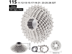 Cassete de Bicicleta Mali 11 Velocidades 11-32t Shimano Sram