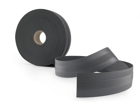 Tira De Expansão Pvc 70x2mm, 25m, Fita De Conexão Flexível, Cinzento Escuro Quest