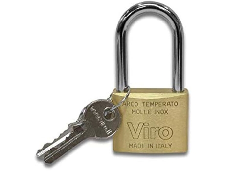 Cadeado Viro 59227 Fácil De Usar Seguro Confiável Nível De Segurança 6 3 Chaves Incluídas Preto