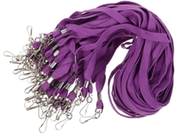 Shineofi Conjunto De 50-porta Crachás Em Poliéster Roxo E Metal Com Design Plano E Confortável Identificação