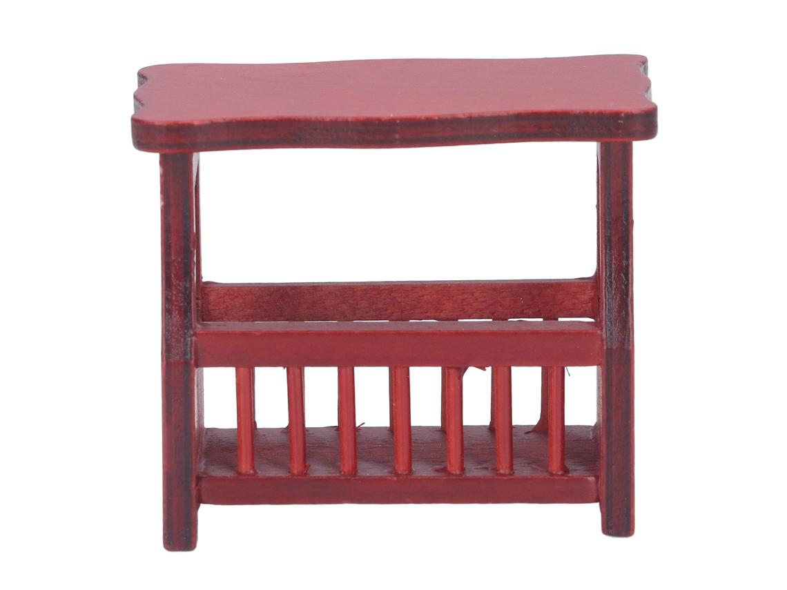 Mali mesa de Chá Miniatura 1:12 para Casa de Bonecas em Betula Diy Modelo de Móvel Play Toy