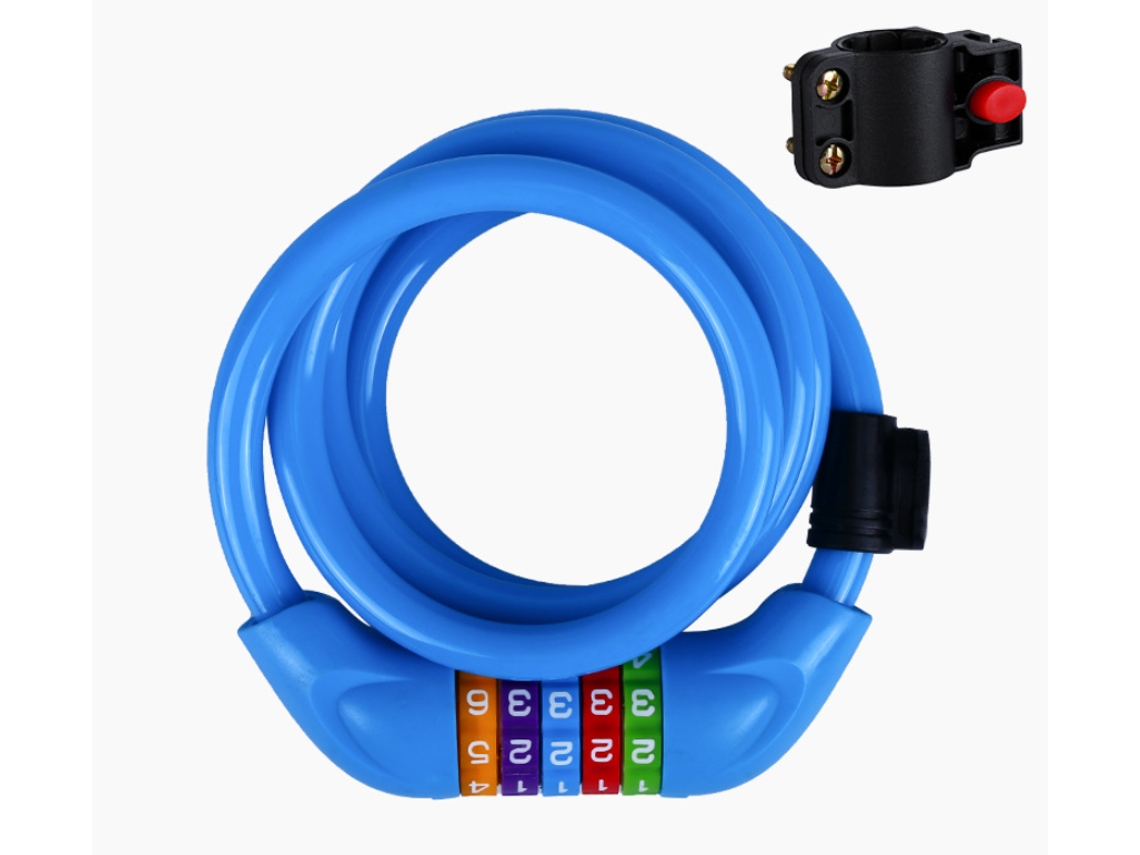 Lurelia Cadeado Bicicleta, Código, Chave, 1,2m, 1,12m