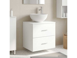 Vidaxl Vanidade Com Pia De Parede Branco 49,5 X 35 X 63 Cm