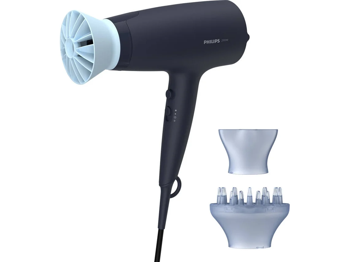 Secador de Cabelo PHILIPS BHD360/20 (2100 W - 6 Níveis de temperatura)
