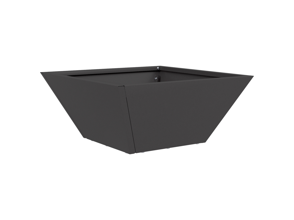 Conjunto 1 Decoração Para Jardim Vidaxl Preto Aço (35 X 35 X 15 Cm)