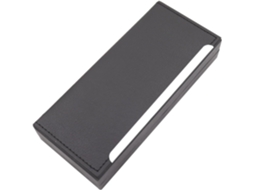Estojo para Canetas Amosfun, Porta canetas Preto Delicado, Organizador Compacto em Material Durável, Prático e