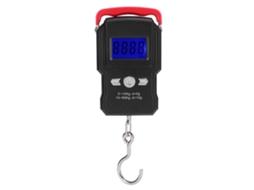 Balança eletrônica AQUAFORGE de 50 kg com visor LCD e gancho para pesca
