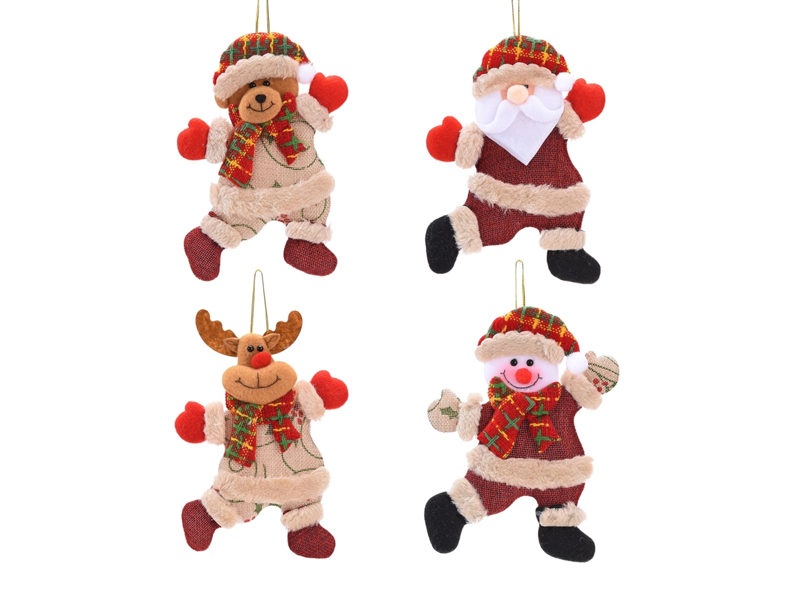 Conjunto De Bonecas De Natal 4 Peças