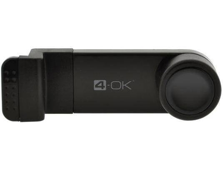 Suporte Auto 4-OK Grelha Smartphone Preto