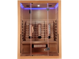 Sauna De Infravermelhos Para Casa 3 Pessoas Com 6 Painéis, Bluetooth E Porta Panorâmica