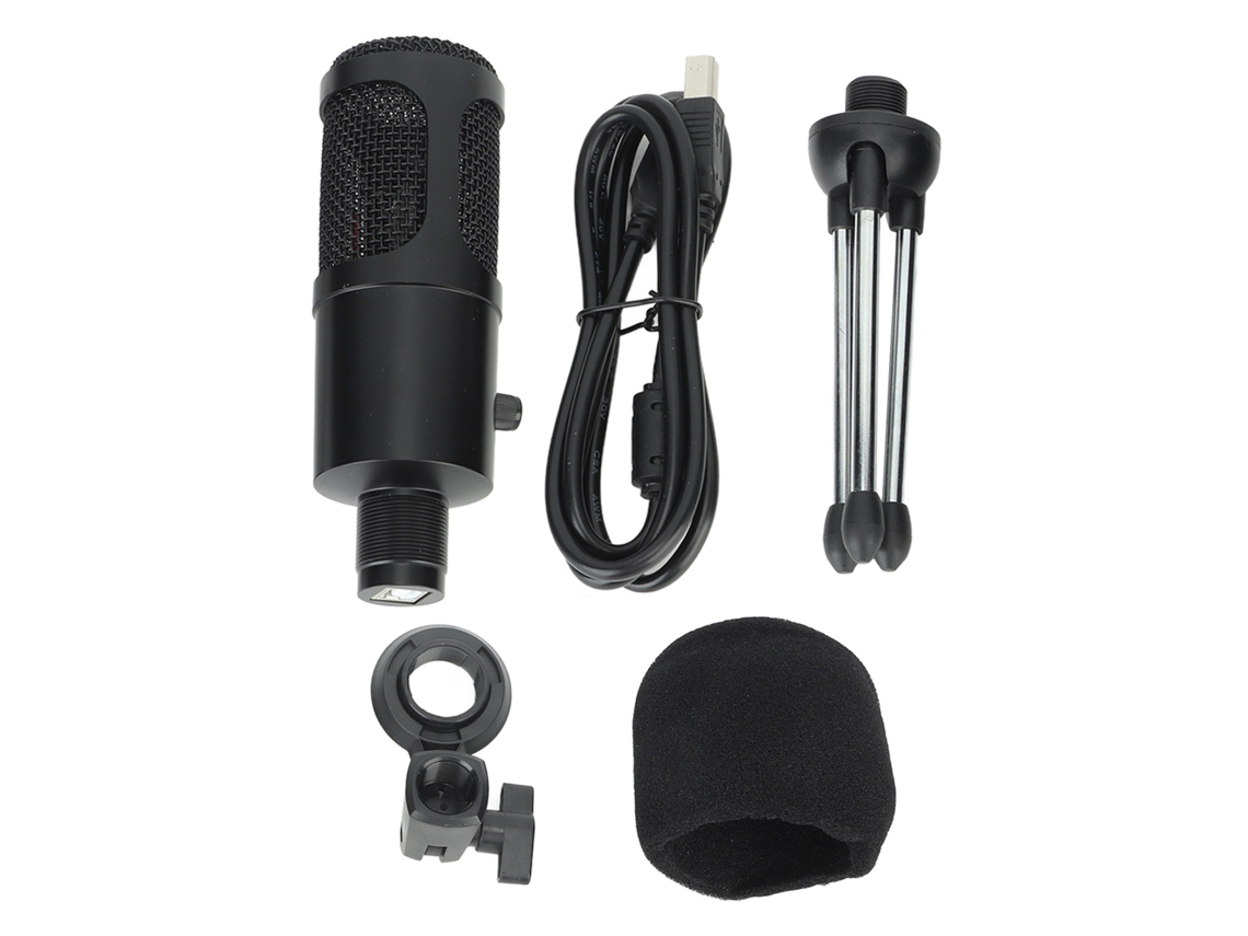 Micrófono Condensador Usb Com Redução De Ruído Pacote Para Gaming Transmissão Ao Vivo Gravação Pc