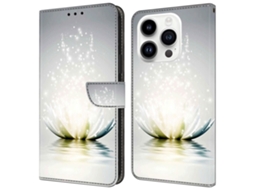 Capa Em Couro Pu Com Suporte Para Apple Iphone 16 Pro Max - Lótus