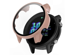 Capa Rígida de Policarbonato com Protetor Tela Vidro Temperado para Smartwatch Corrida Gps. GOKOCO