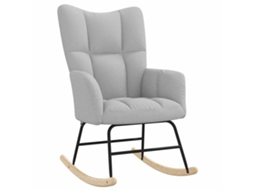 Rocking Chair, Rocking Chairs Vidaxl Cinzeto Tecido