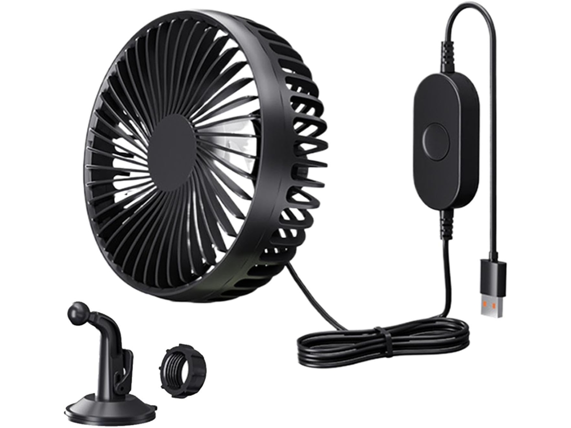 Ventilador Usb Para Carro, Soprador Potente Com Fluxo De Ar Ajustável