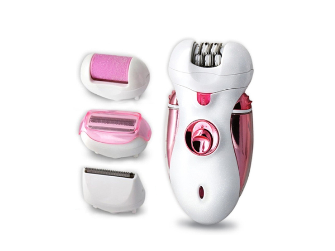 Depilador Facial Feminino Kit De Depilação Facial Removedor De Pelos Para Todo O Corpo Feminino Barbeador Elétrico Aparador Navalha, Rosa Yizhood