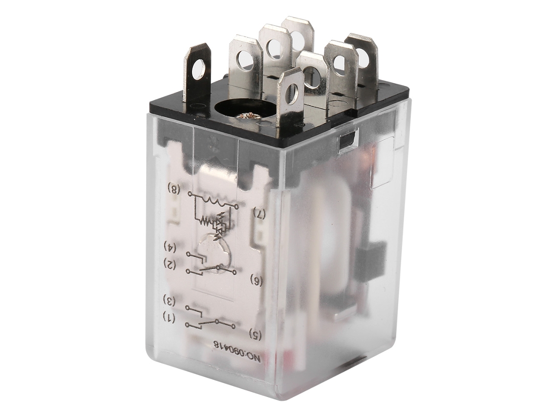 Relé intermediário eletromagnético 8 pinos 10a 110vca bemm4c, 5a relé intermediário, 14 pinos com MARCA