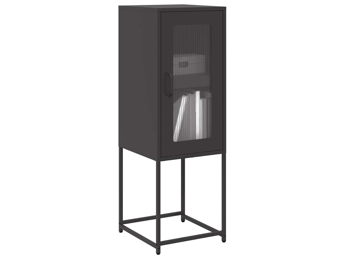 Aparador 36x39x107 cm Acero Laminado en Frío Negro
