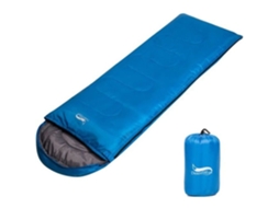 Saco de dormir leve e extremamente frio para camping, caminhadas e capuz profissional ao ar livre com cabo azul METISBOX