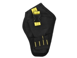 Bolsa Mini Cinto para Furadeira Elétrica Preto Amarelo