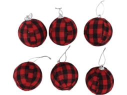Boules De Décoration De 70 Mm, 6 Peças, Décoration Du Nouvel An, Atmosfera Charmante Entre Amis,