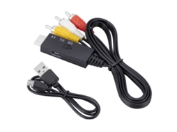 Adaptador Conversor Av Para Hdmi Compatível Com 1080p, Rca Para Hdmi, Suporta Pal, Ntsc3.58, Ntsc4.43 E Secam. Aquaforge