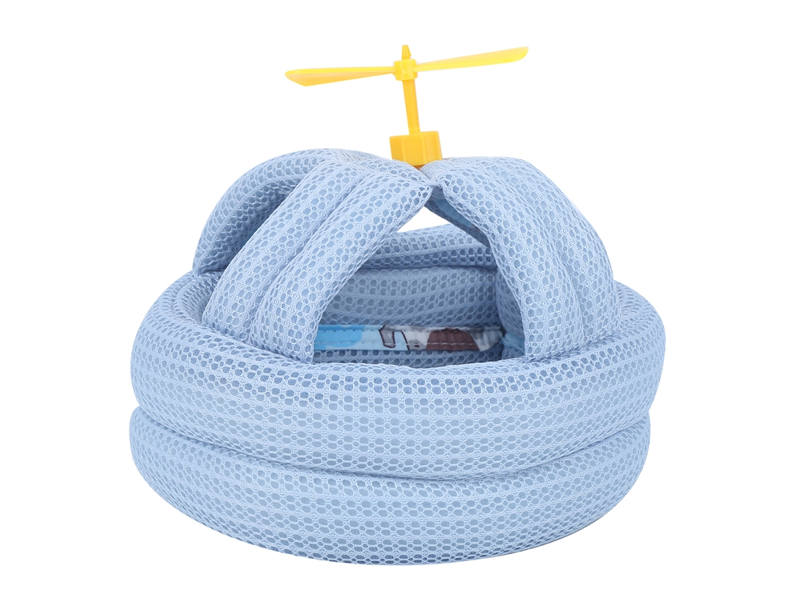 Casco De Seguridad Transpirable Para Bebés Y Niños Pequeños Protector De Cabeza Anti Choque Azul 2