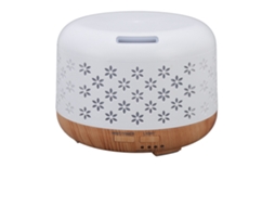 Umidificador de Aromaterapia 300ml com Luzes LED SILVER