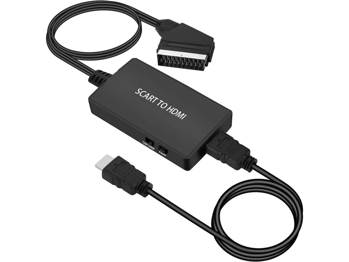 1080p Scart Para Hdmi Adaptador Compatível Hdtv, Proj., Xbox, Ps3, Vhs, Stb, Sky, Blu Ray Pal/ntsc, Edid Bestvite