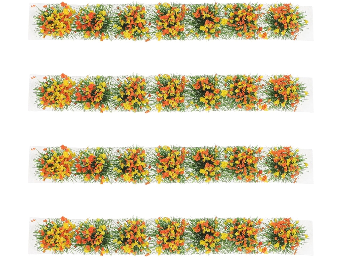 Kit de 4 Flores Artificiais de Esponja Decoração Leve e Portátil para Micro Paisagens e Maquetes para Uso Doméstico e CHABERLU
