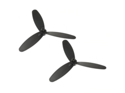 par de hélices de 3 pás para aeromodelo RC Sea Land Air com 255 mm de envergadura MDUG (kfplan Kf603)
