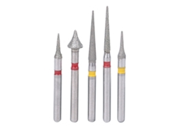 Conjunto de 5 Brocas Diamante Alta Velocidade Odontológica Corte Lixamento Polimento S/MARCA