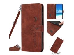 Capa De Couro Sintético Com Estampa De Coração E Toque Suave Para Samsung Galaxy S23 Ultra 5g Com Cordão.