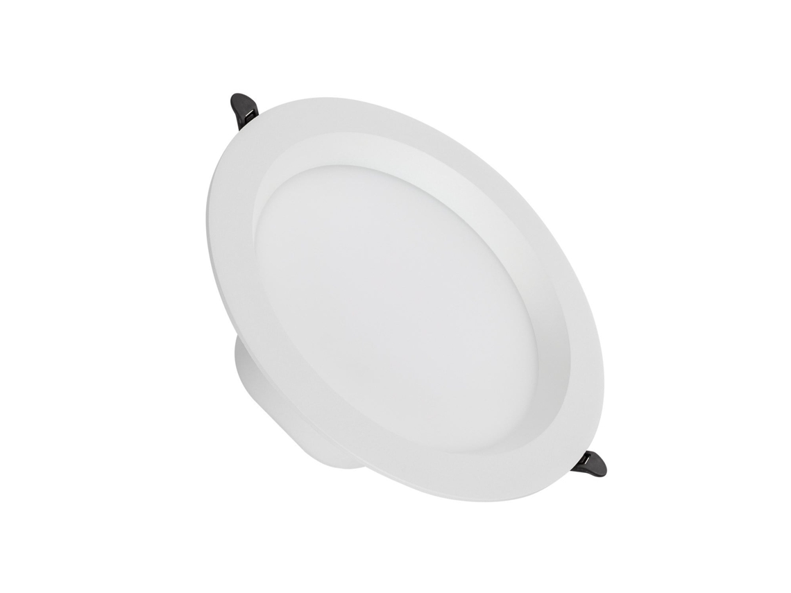 Downlight Led 24w Circular Lux Corte Ø 200 Mm Ip44 No Flicker 5000k Branco Frio