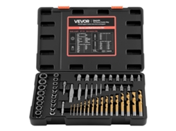 Conjunto de extratores de parafusos VEVOR com brocas, extratores de parafusos e parafusadores Easy Out, 54 peças