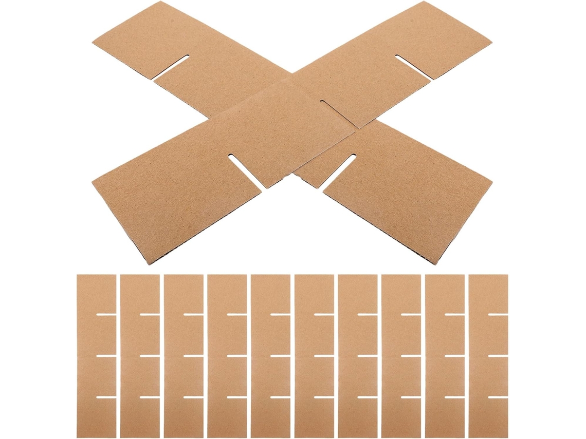 20 Divisórias Papelão Caixas Mudança 335x335x80 Grades Compartimentos 82x82x80 Proteção Embalagens Pratos GOKOCO