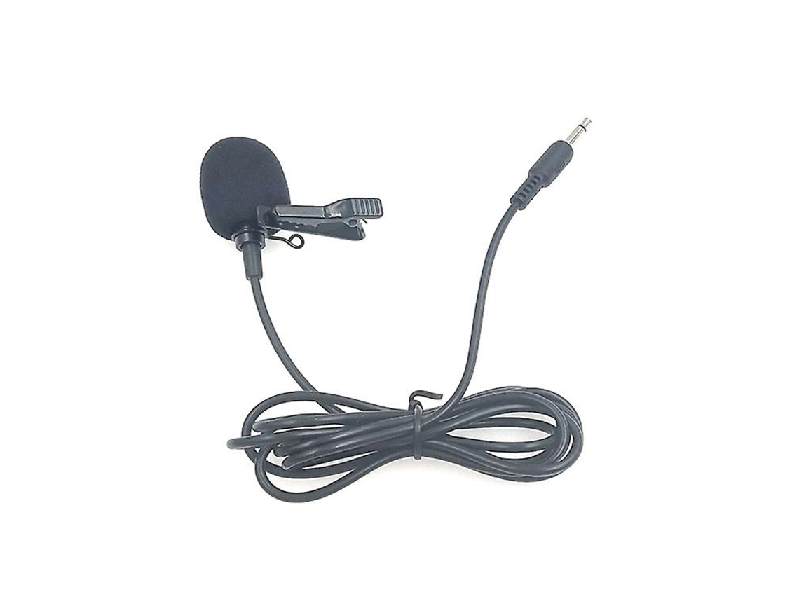 Microfone De Lapela Mono 3, 5 Mm Com Plugue Reto Zj031mr Aquaforge