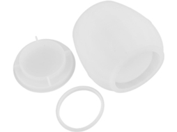 Molde De Silicone Para Armazenar Resina, Pote Branco