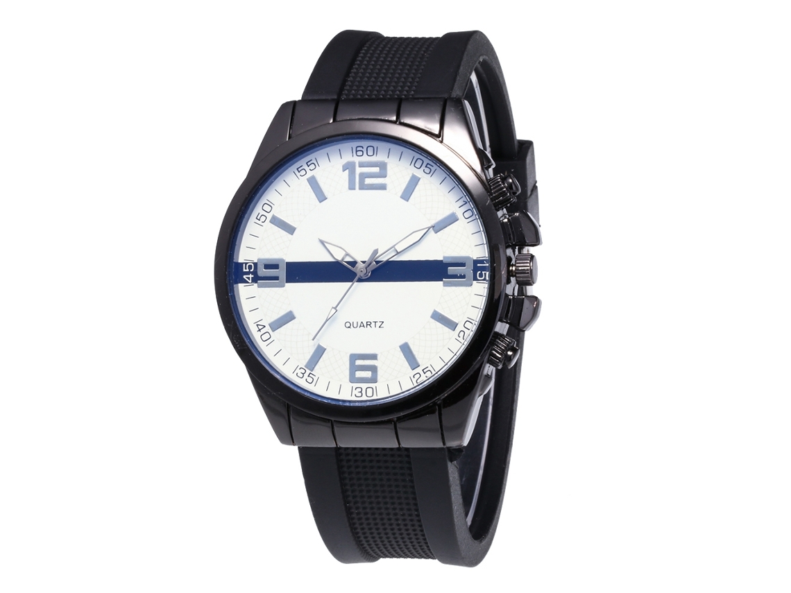 Relógio de quartzo casual Zhoulianfa Zlf0459-d para homens e mulheres com pulseira de silicone.