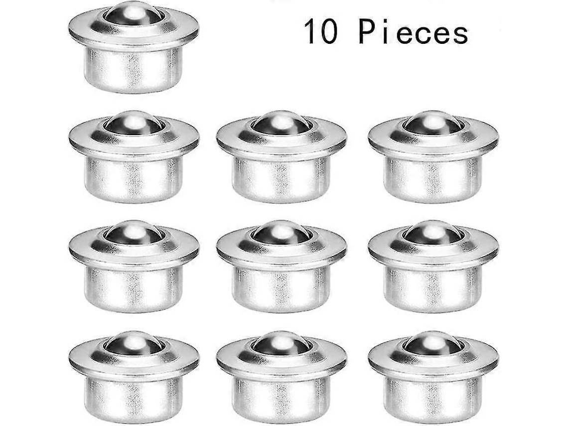Conjunto De 10 Rodízios Esféricos Para Móveis, Rodízios De Transferência Esféricos, Rodízios Giratórios Esféricos Yv Aquaforge (prateados)