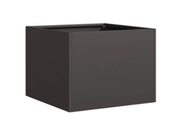 Planter, Planters Vidaxl Preto Aço (40 X 40 X 30 Cm)