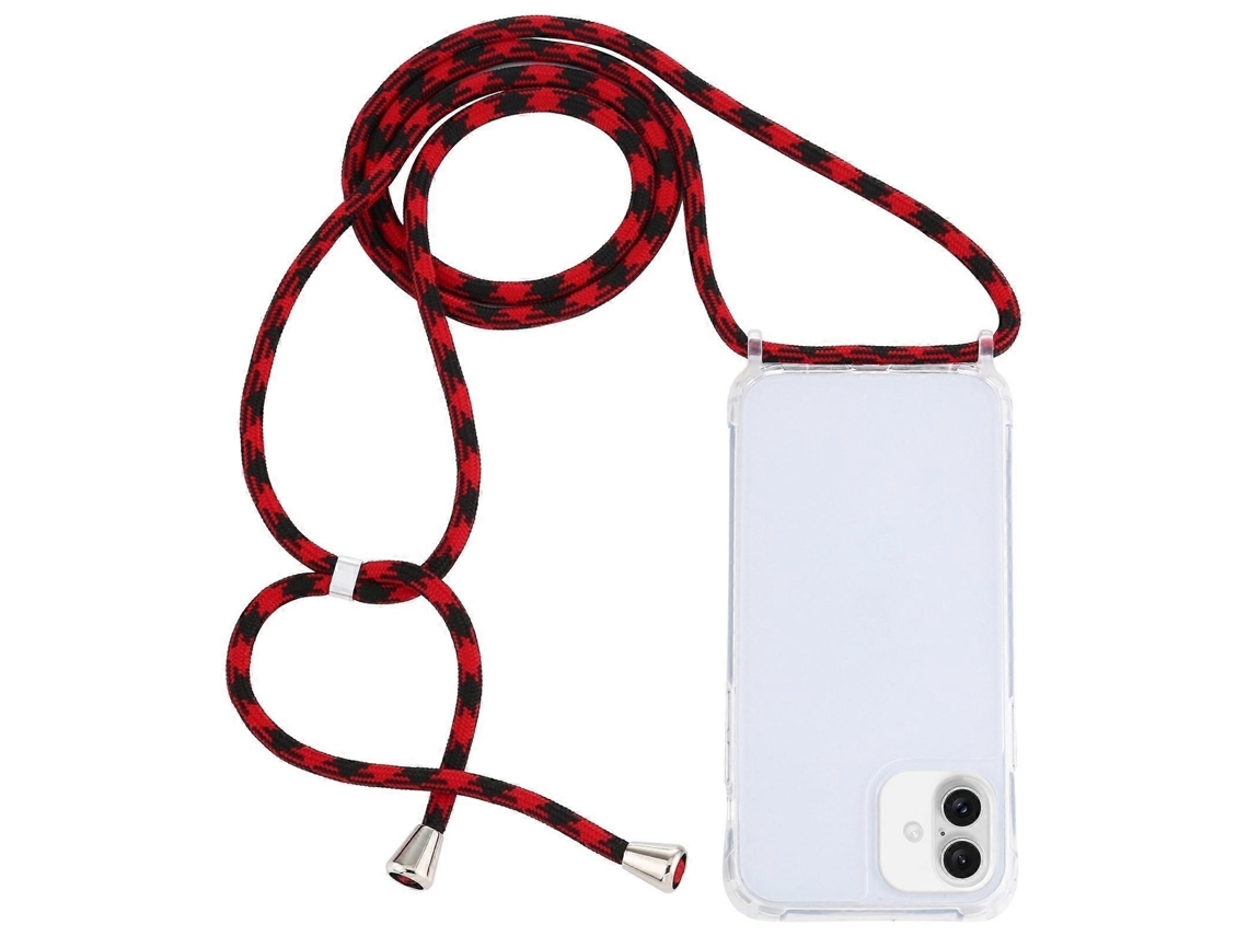 Lurelia Capa Com Cordão Iphone 16 Plus Acrílico Airbag Antichoque