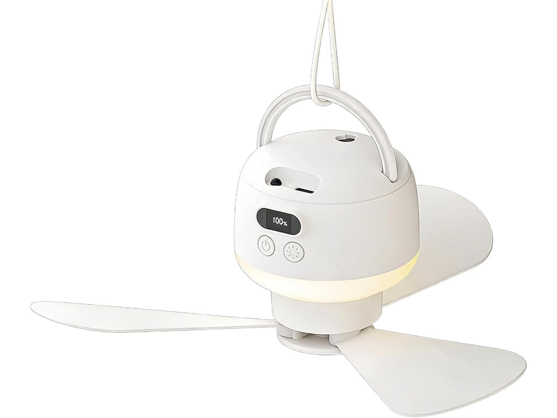 Ventilador De Teto Portátil, Refrigerador Recarregável E Ajustável