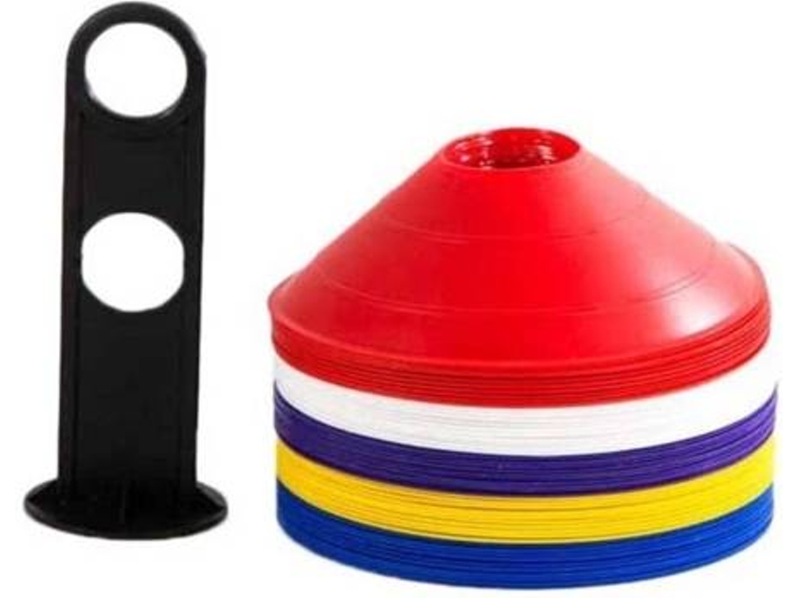 Conjunto de 50 Cones de Marcação POWERSHOT (Diâmetro: 20cm - Plástico)
