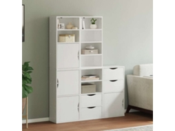 Móveis De Apoio 5 Pcs Odda Pinho De Madeira Maciça Branco Lovely Home