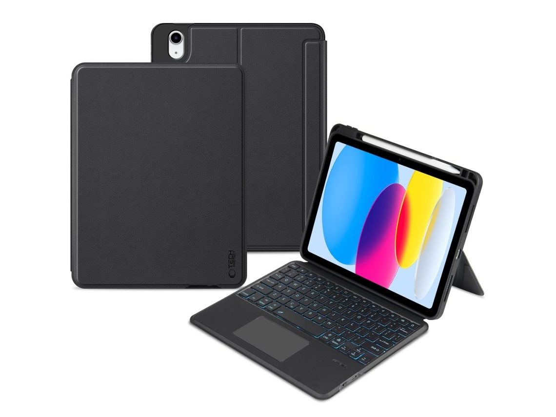 Capa Com Teclado Bluetooth Para Tablet, Compatível Com Ipad 10.9, Para Digitação, Estudo, Trabalho E Utilização Diária