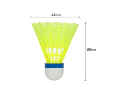 Business 6pcs Bola de Badminton de Penas de Nylon Amarelo Shuttlecocks para Treino e Competição Interior Exterior