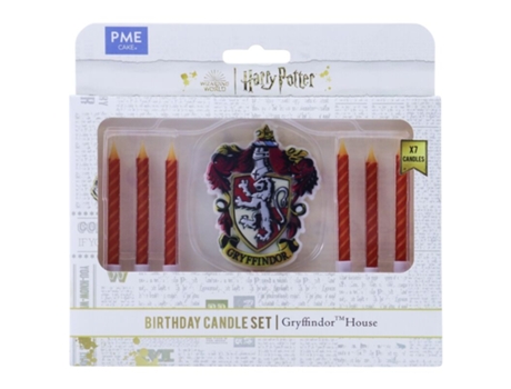 Conjunto De 7 Velas Gryffindor 7 Cm Pme Cake