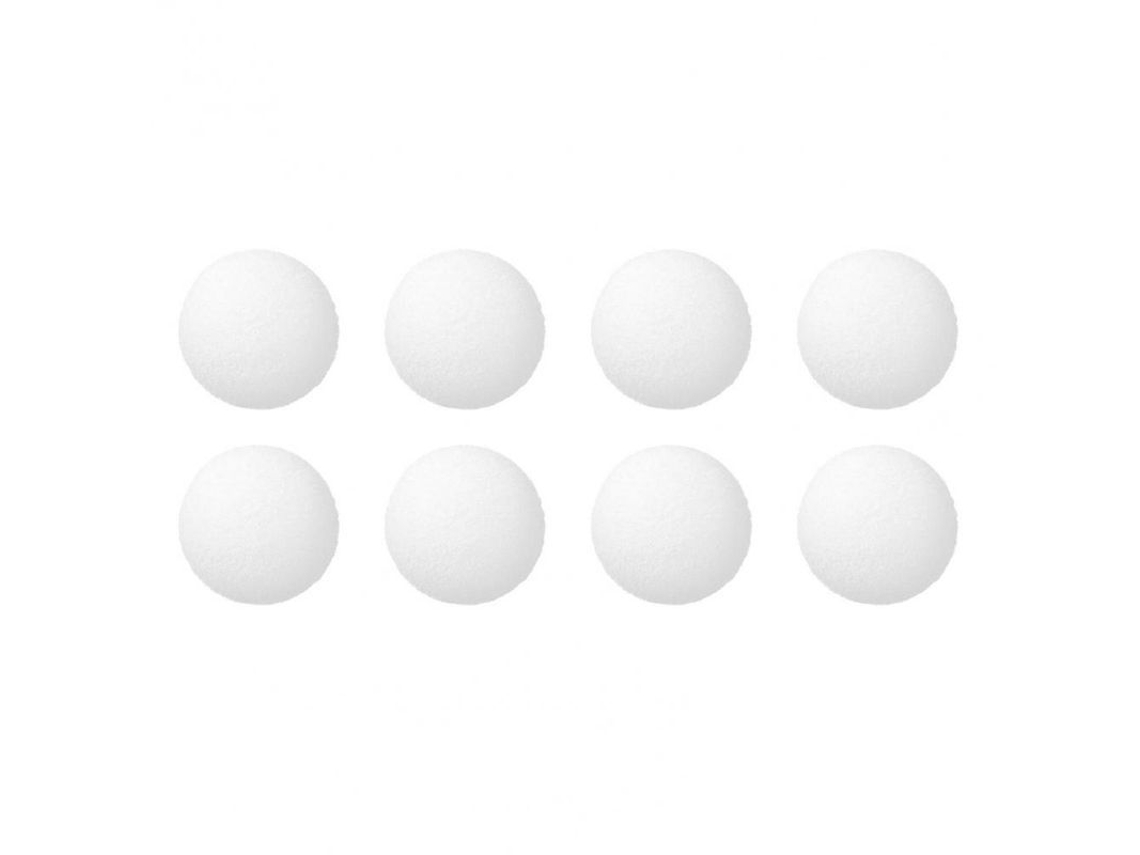 8 bolas de esponja reutilizáveis para remover resíduos de piscina e spa, 60mm